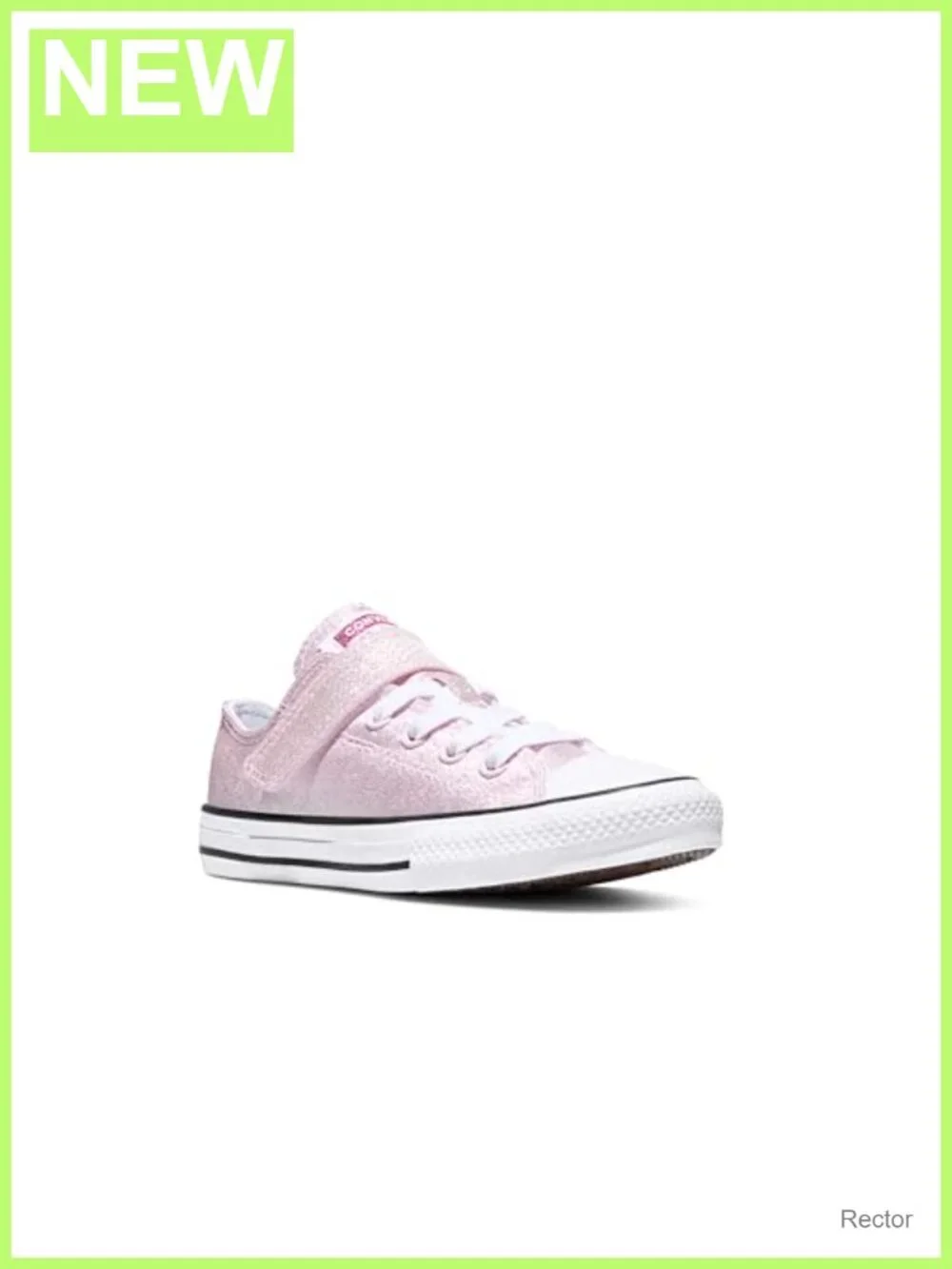 Kids Easy-On Shine Low Top Sneakers Canvas Adjustable Strap Casual